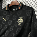 Camisa Portugal Ediçao Especial Eusebio Panter Negra Manga Longa 2026/27 - Torcedor Puma Masculino