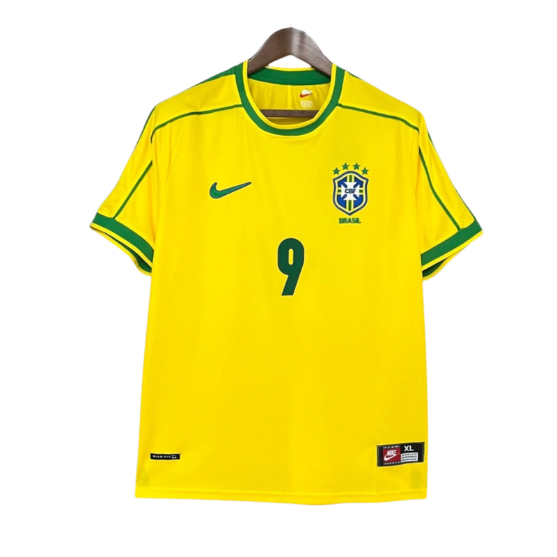 Camisa Seleção Brasileira Retrô Home 1998 Ronaldo