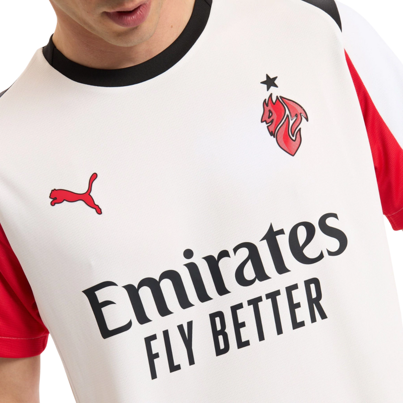 Camisa AC Milan Away 25/26 - Torcedor Puma Masculino - Branco