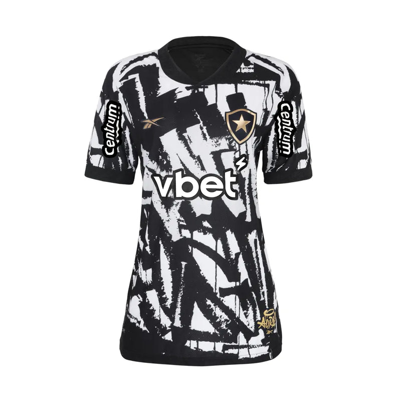 Camisa Botafogo Reebok Fourth 25/26 - Feminina + Patrocínio Vbet e Centrum