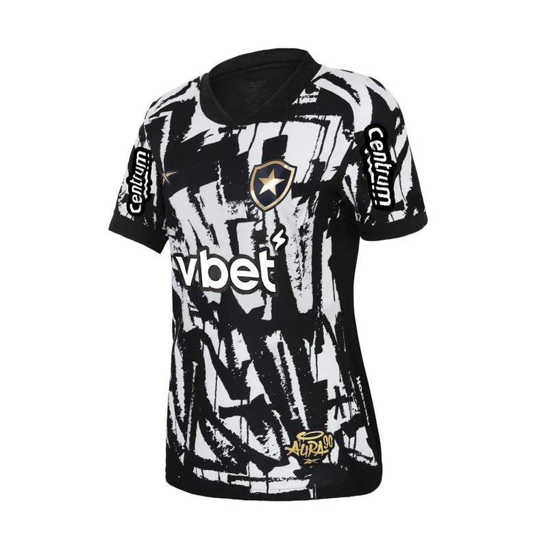 Camisa Botafogo Reebok Fourth 25/26 - Feminina + Patrocínio Vbet e Centrum