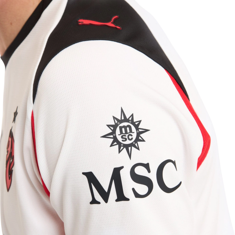 Camisa AC Milan Away 25/26 - Torcedor Puma Masculino - Branco