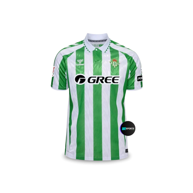 Camisa Real Betis Home 24/25 - Torcedor Masculino Hummel - Verde e Branco