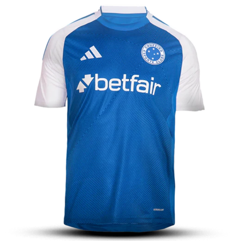 Camisa Cruzeiro Home 25/26 Torcedor Adidas Masculina - Azul