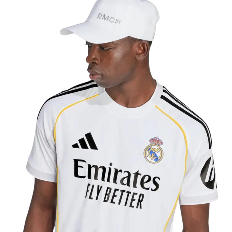 Camisa Real Madrid Home 25/26 - Torcedor Adidas Masculino - Branco