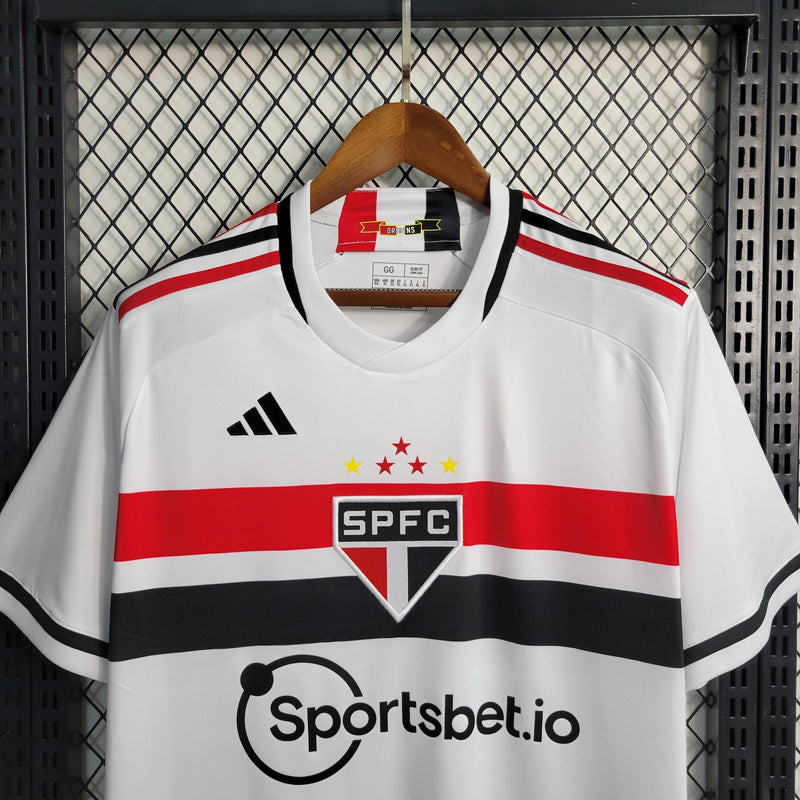 Camisa Oficial do São Paulo F.C - 23/24 - Versão Torcedor - Personalizável - Home