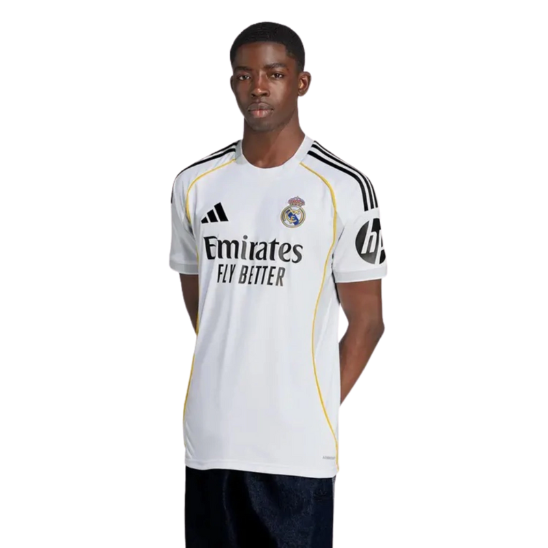 Camisa Real Madrid Home 25/26 - Torcedor Adidas Masculino - Branco