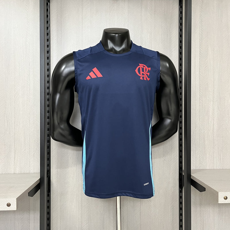 Camisa Regata Do Flamengo Treino Azul Marinho 25/26