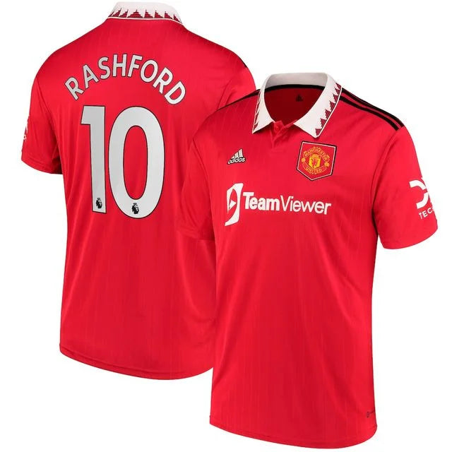 Camisa Manchester United I 22/23 - Adidas Torcedor Masculina Personalizada RASHFORD N° 10