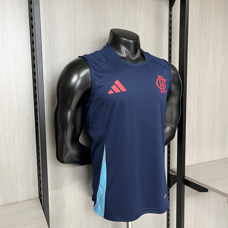 Camisa Regata Do Flamengo Treino Azul Marinho 25/26