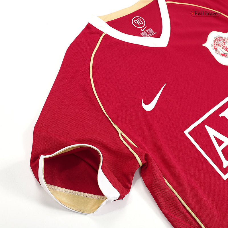 Camisa Manchester United 2006/07 - Retrô Masculino - Vermelha