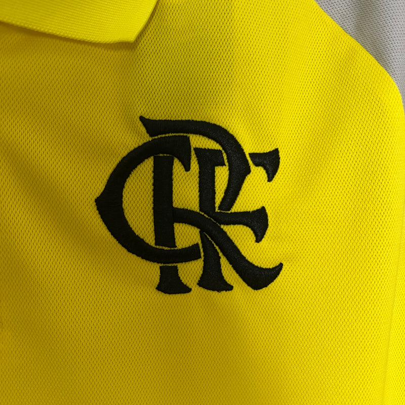 Camisa Do Flamengo Treino Polo Amarelo 24/25