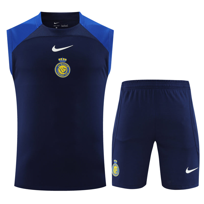 Kit Treino Al Nassar 23/24 Nike - Azul