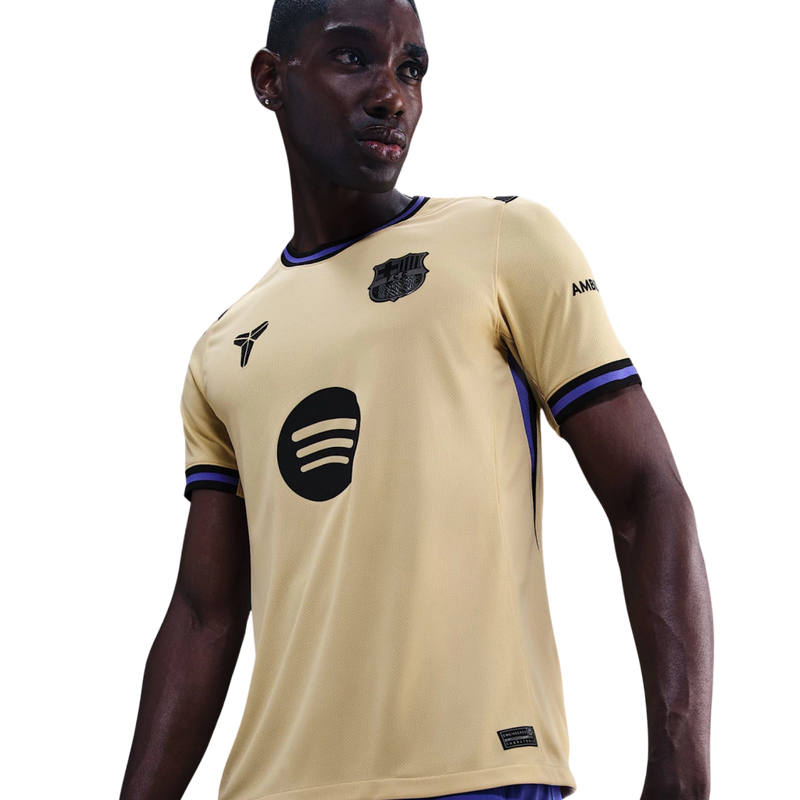 Camisa Barcelona X Kobe Bryant Away 25/26 Torcedor Nike Masculino - Amarelo