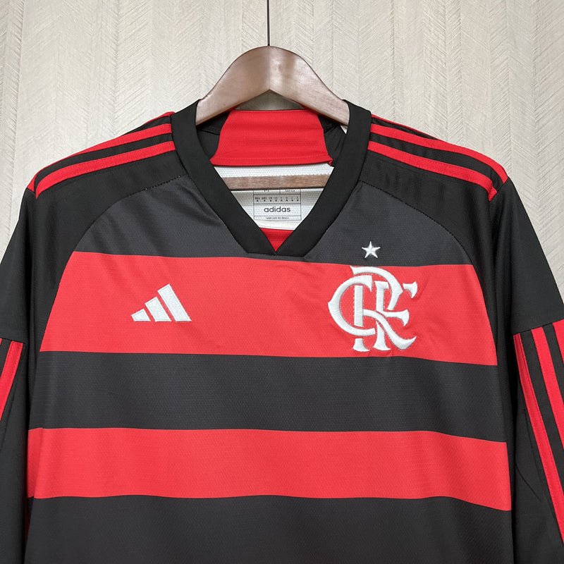 Camisa Manga Longa Do Flamengo I 24/25