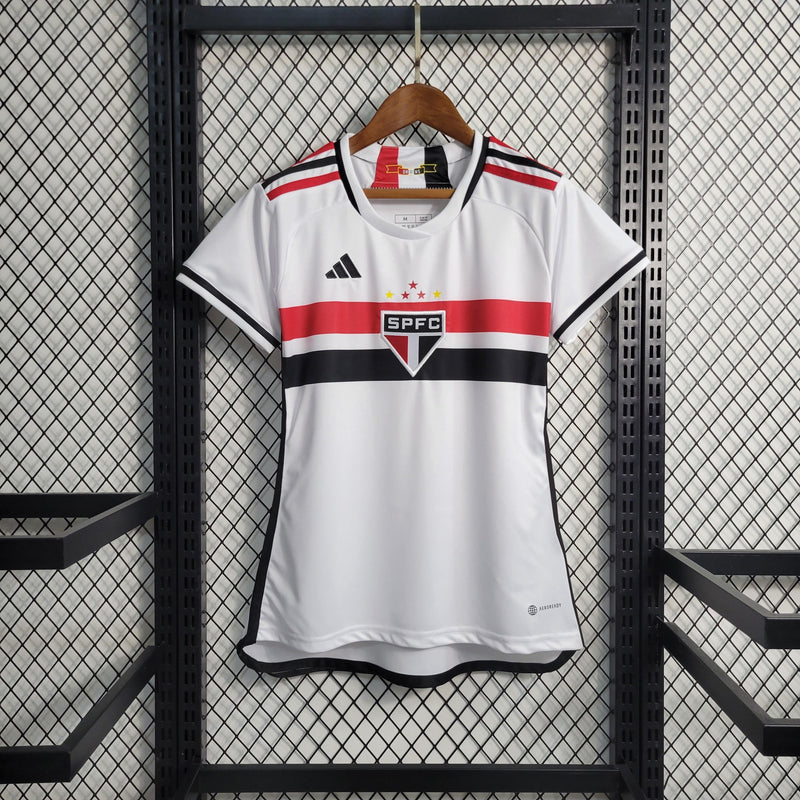 Camisa Oficial do São Paulo F.C - 23/24 - Feminina - Versão Torcedor - Personalizável