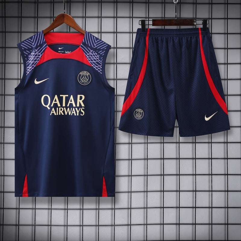 Kit Treino PSG 23/24 Nike - Azul