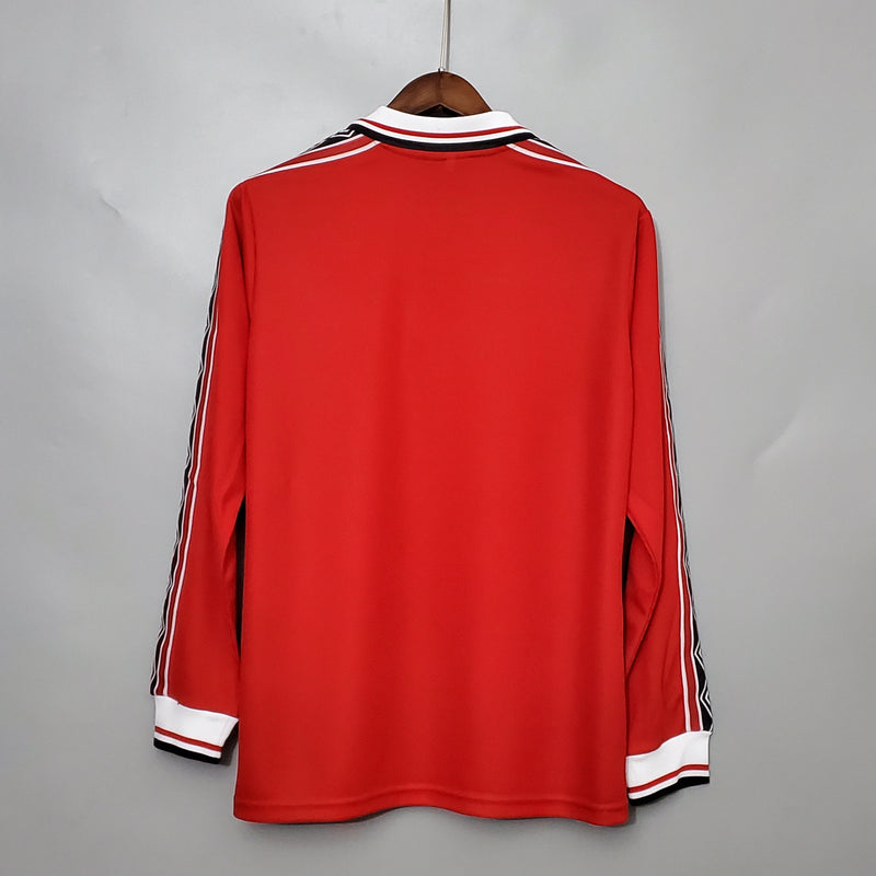 Camisa Manga Longa Manchester United 1998/99 Umbro - Vermelho