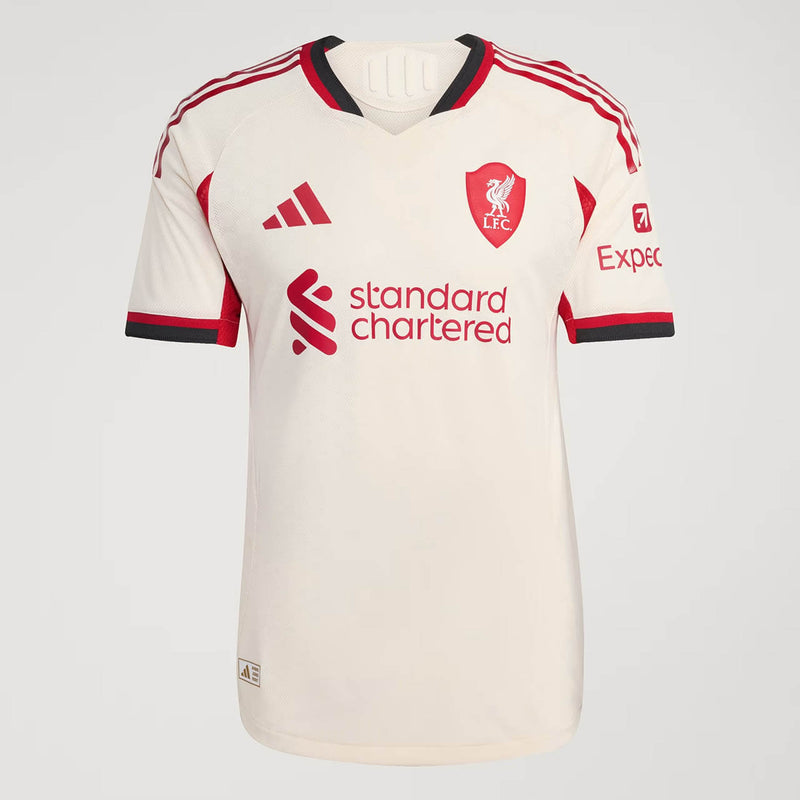 Camisa Liverpool Away 25/26 Jogador Adidas Masculina - Bege