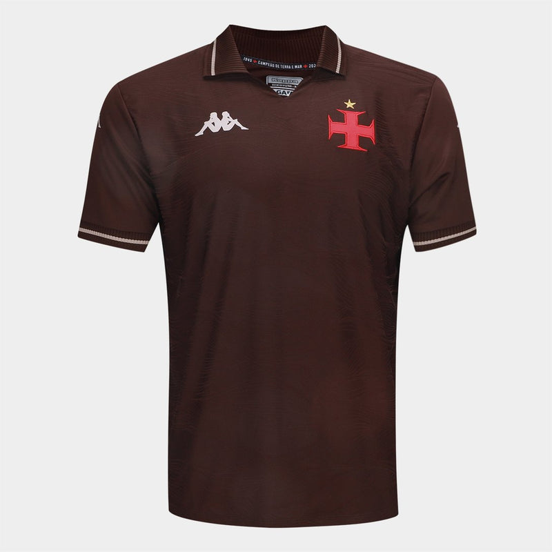 Camisa Vasco III 25/26 Kappa Masculina - Marrom