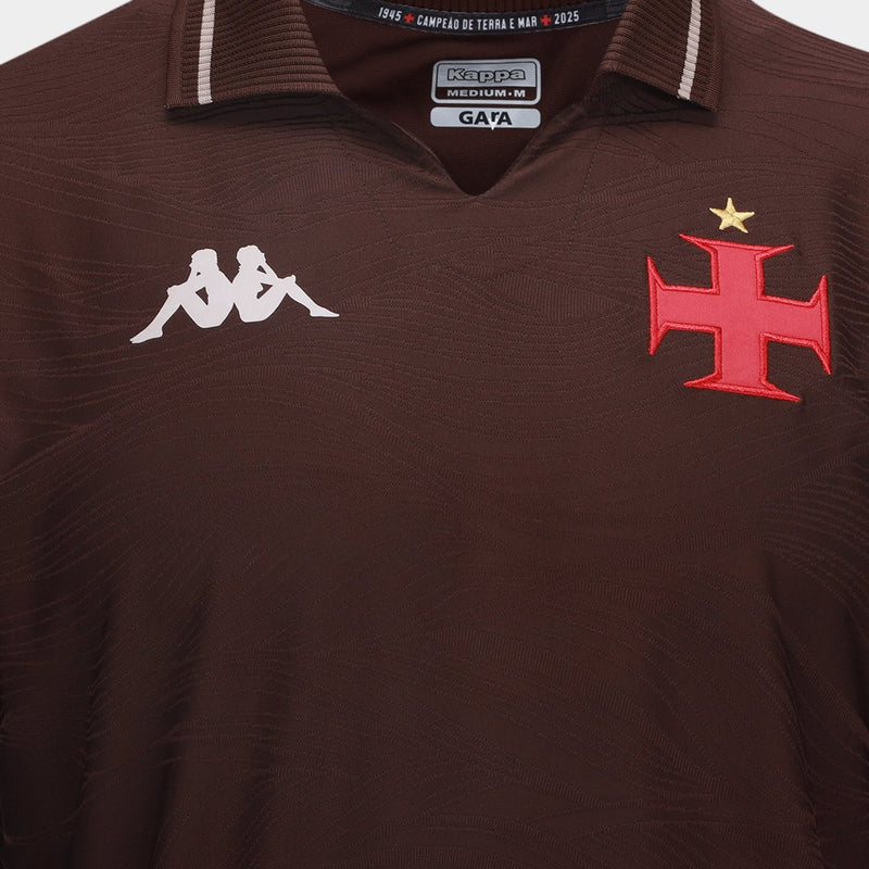 Camisa Vasco III 25/26 Kappa Masculina - Marrom