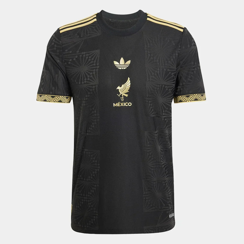 Camisa México 25/26 Ouro Adidas Masculina - Preto+Dourado