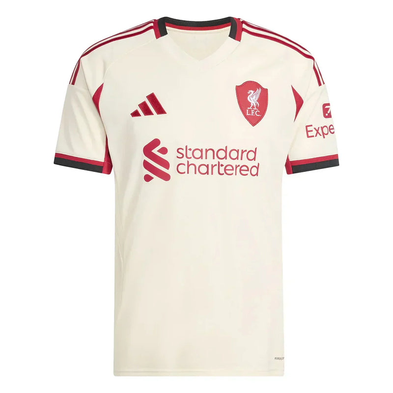 Camisa Liverpool Away 25/26 Torcedor Adidas Masculina - Bege
