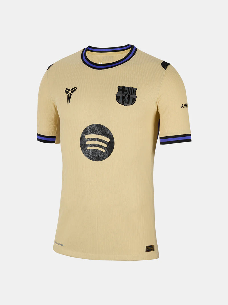 Camisa Barcelona X Kobe Bryant Away 25/26 Jogador Nike Masculino - Amarelo