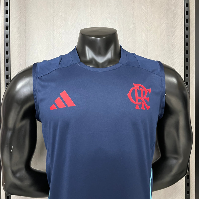 Camisa Regata Do Flamengo Treino Azul Marinho 25/26