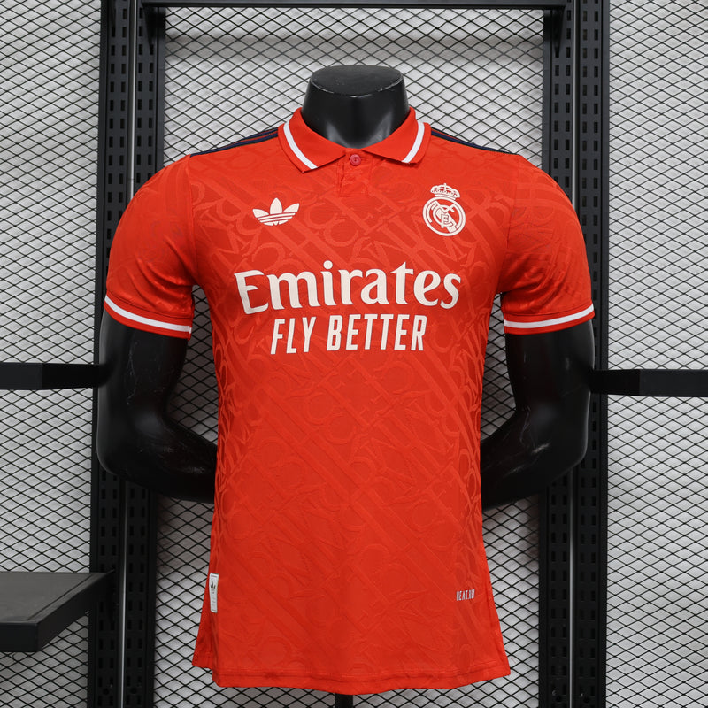 Camisa Jogador Do Real Madrid III Vermelho 24/25