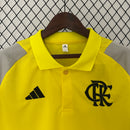Camisa Do Flamengo Treino Polo Amarelo 24/25
