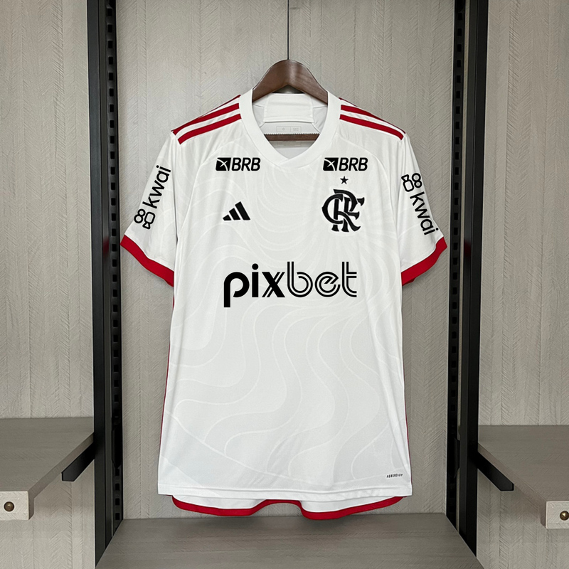 Camisa Com Patrocínio Do Flamengo II Branco 24/25