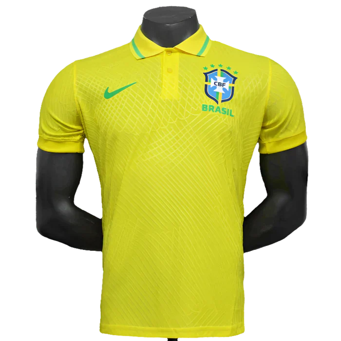 Camisa Brasil Polo Edition 25/26 - Amarela - Versão Jogador
