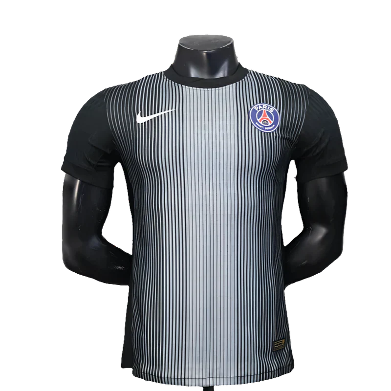 Camisa de goleiro do Paris Saint-Germain (PSG) 25/26 - Preta - Versão Jogador