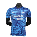 Camisa Arsenal 25/26 Pré-Jogo - Azul - Versão Jogador