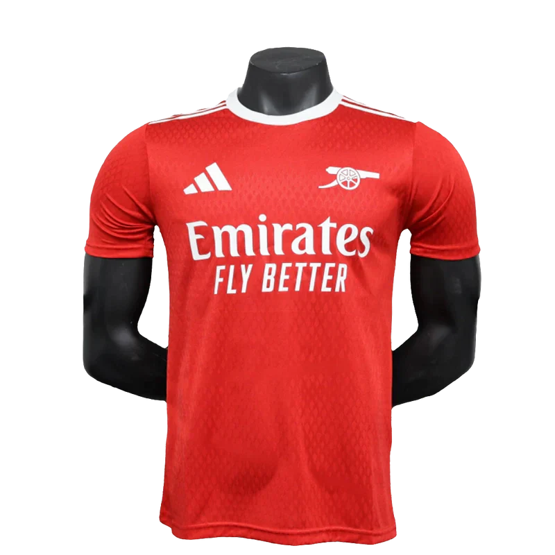 Camisa Arsenal 25/26 Pré-Jogo - Vermelho - Versão Jogador