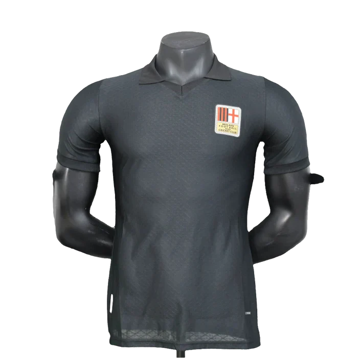 Camisa AC Milan 25/26 Edição 125º Aniversário - Preta - Versão Jogador
