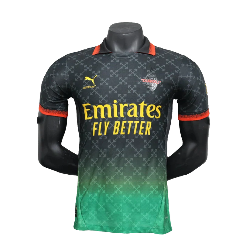 Camisa comemorativa do AC Milan 25/26 - Preta - Versão Jogador