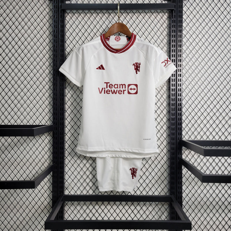 Kit Infantil Manchester United Away 23/24