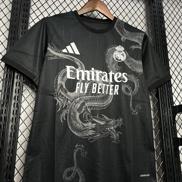 Camisa Do Real Madrid Edição Especial Dragão Preto 24/25