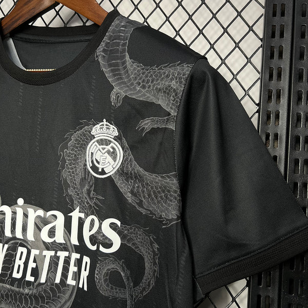 Camisa Do Real Madrid Edição Especial Dragão Preto 24/25