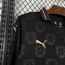 Camisa Portugal Ediçao Especial Eusebio Panter Negra Manga Longa 2026/27 - Torcedor Puma Masculino