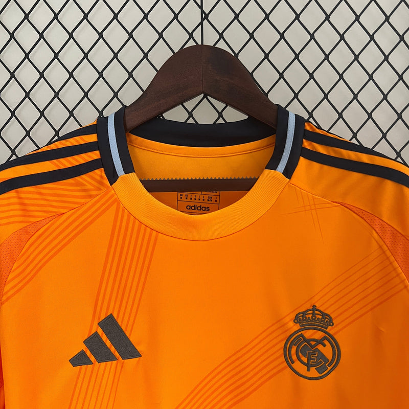 Camisa Do Real Madrid II Laranja 24/25