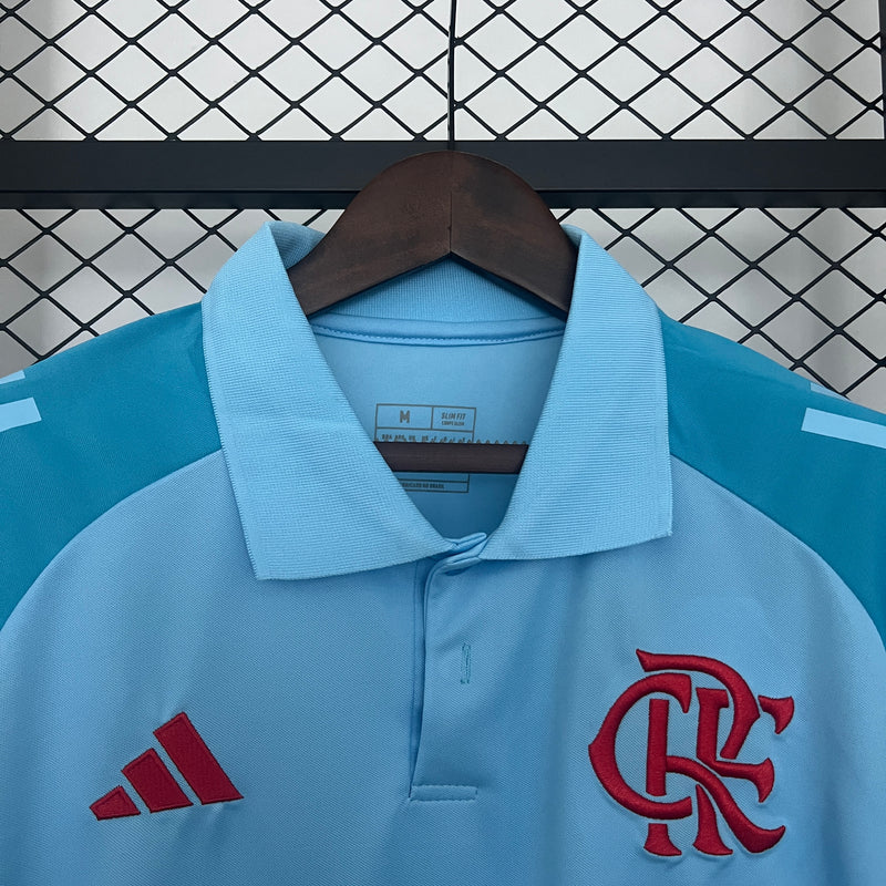 Camisa Do Flamengo Treino Polo Azul 25/26