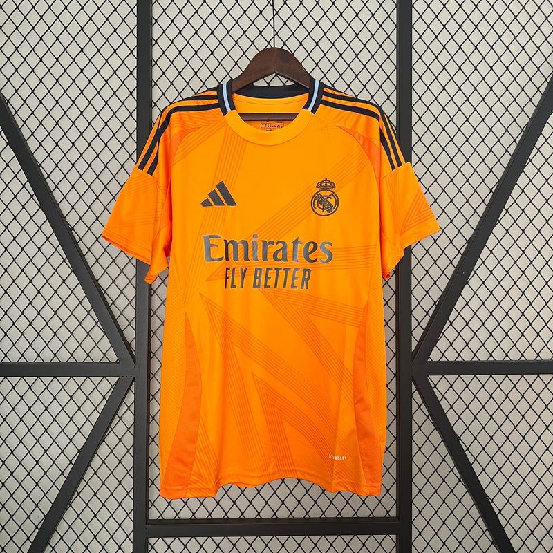 Camisa Do Real Madrid II Laranja 24/25