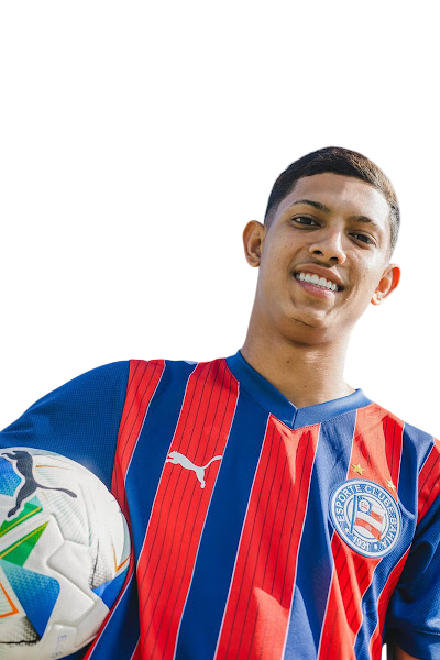 Camisa Bahia Away 2025/26 Torcedor Puma Masculina - Azul e Vermelho