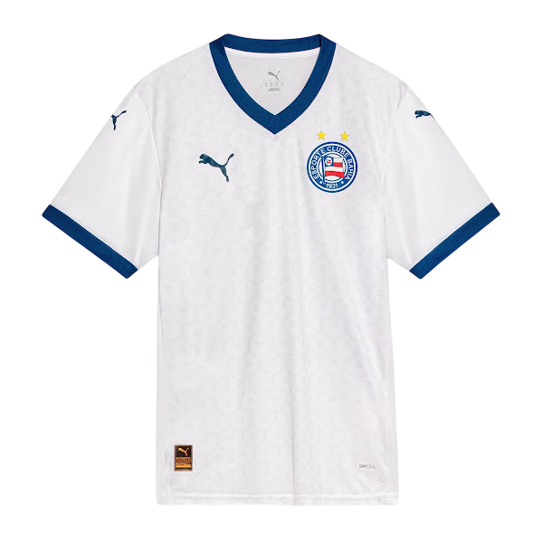 Camisa Bahia Home 2025/26 Torcedor Puma Masculina - Branco