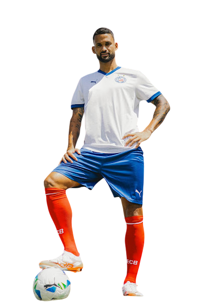 Camisa Bahia Home 2025/26 Torcedor Puma Masculina - Branco
