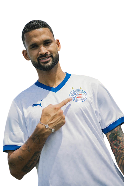 Camisa Bahia Home 2025/26 Torcedor Puma Masculina - Branco