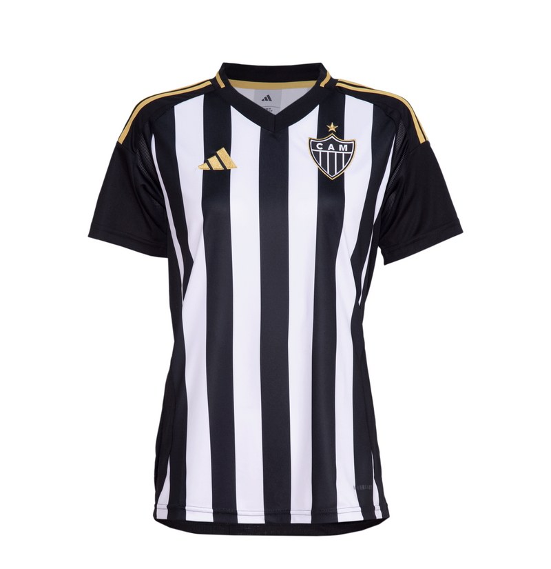 Camisa Atlético Mineiro Home 25/26 Torcedor Adidas Feminina - Preto
